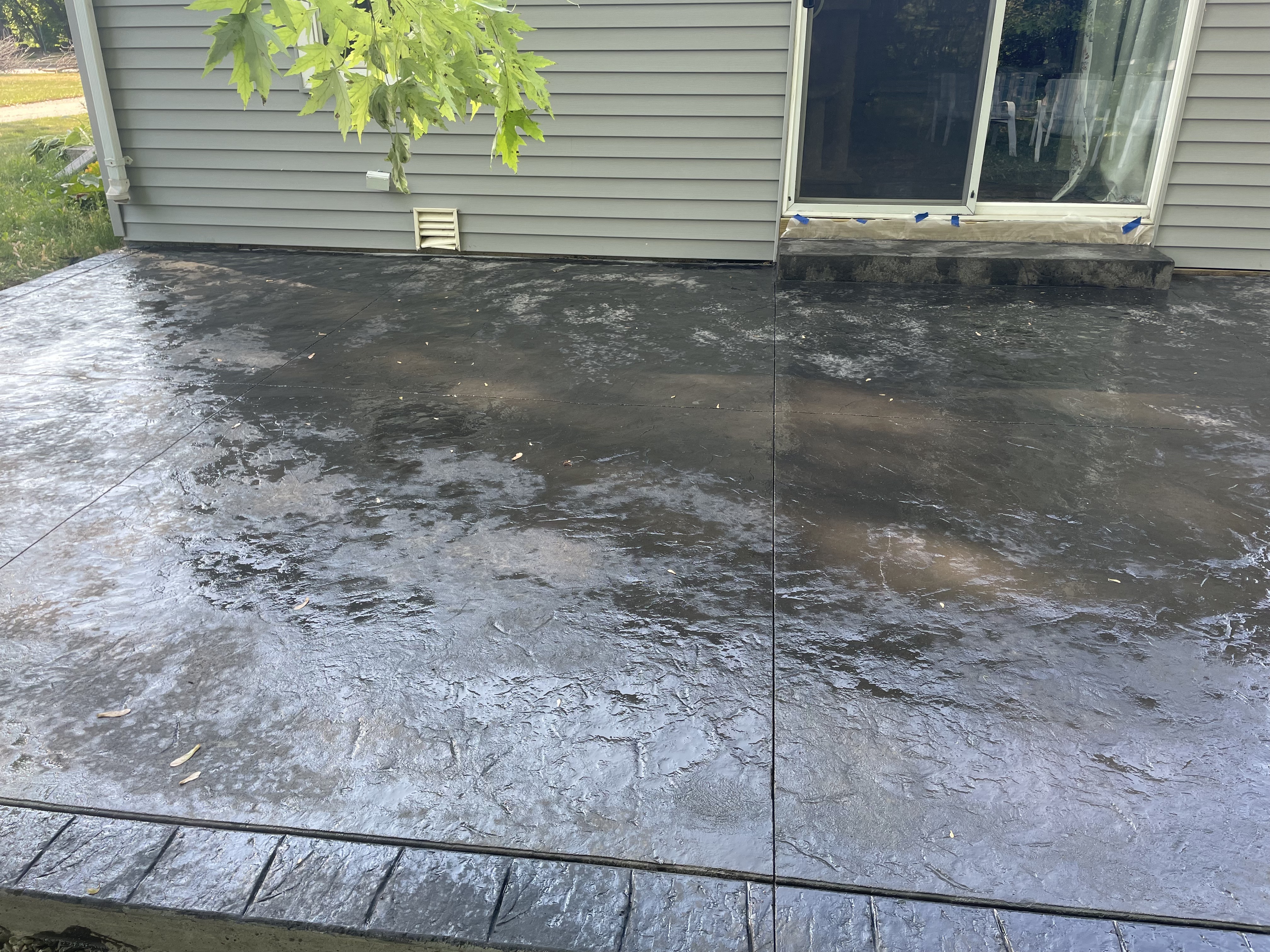 Stamped Colored Patio