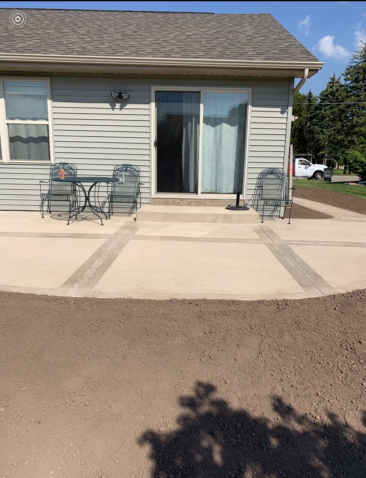 Stamped Colored Patio