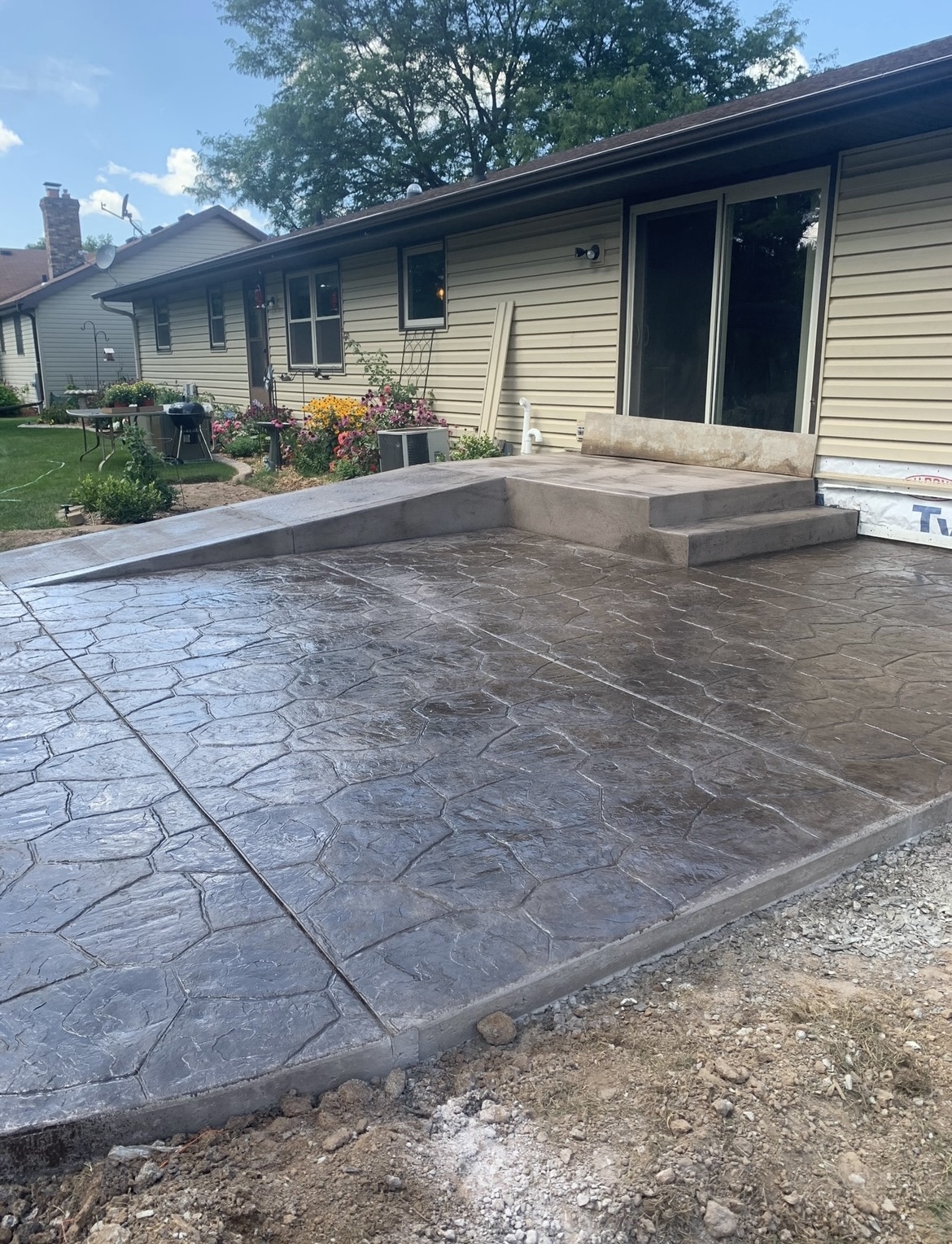 Stamped Colored Patio