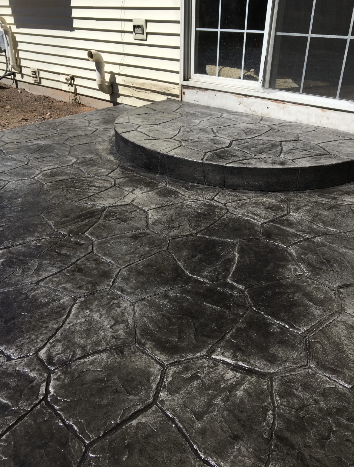 Stamped Colored Patio