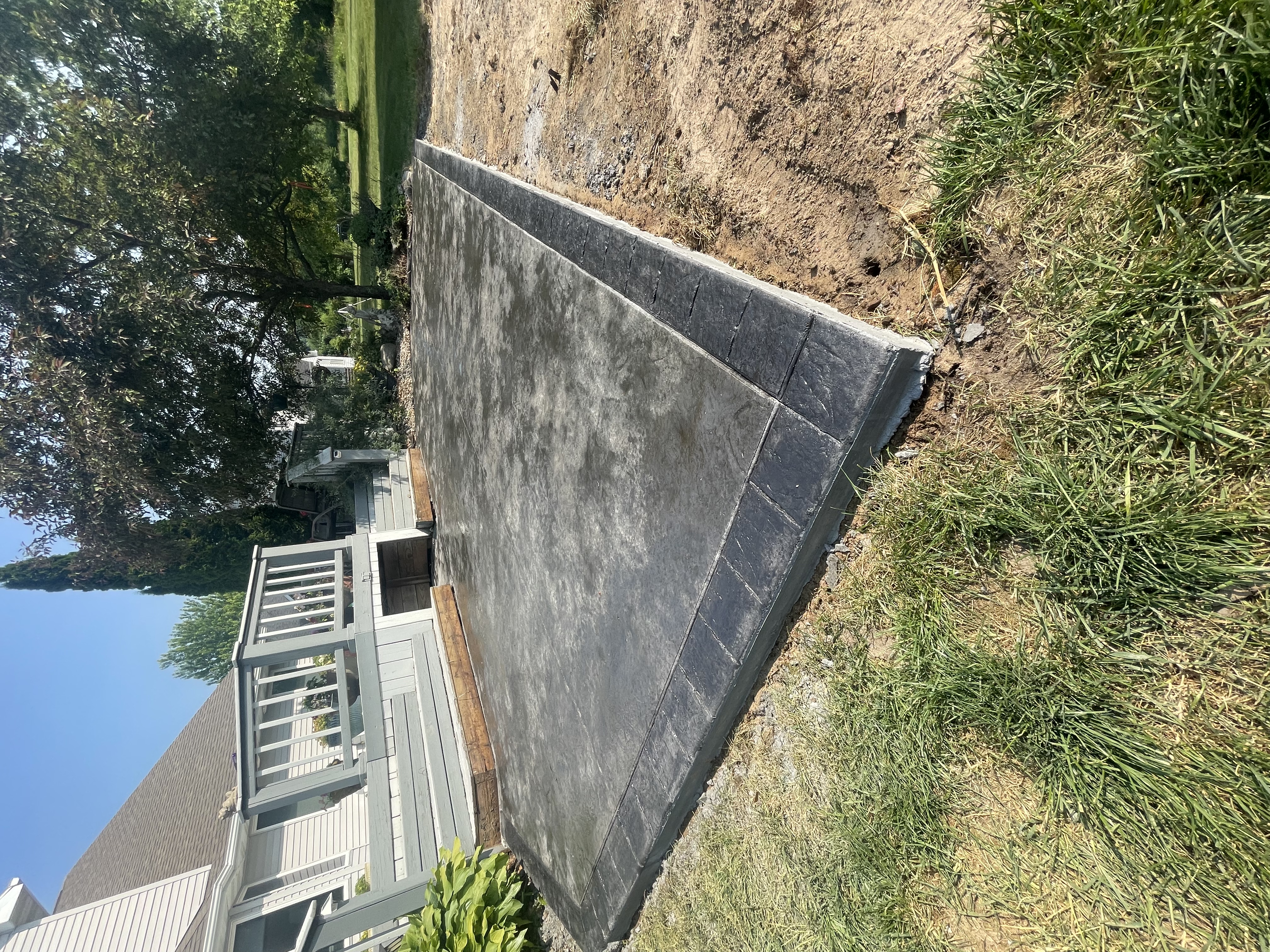 Stamped Colored Patio