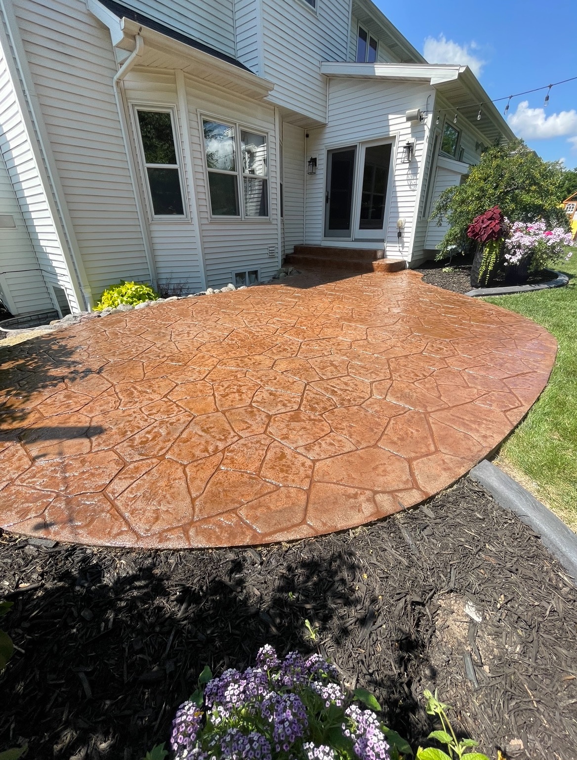 Stamped Colored Patio